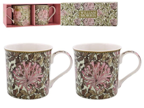 William Morris Honeysuckle Set of 2 Mugs