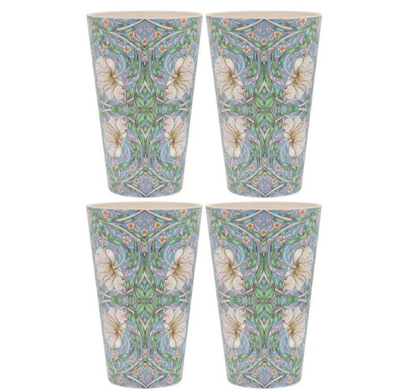 William Morris Pimpernel Set of 4 Bamboo Cups