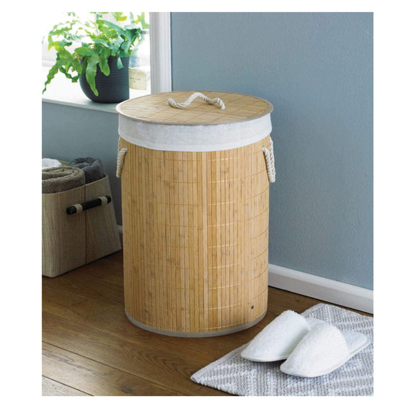 Natural Bamboo Laundry Basket