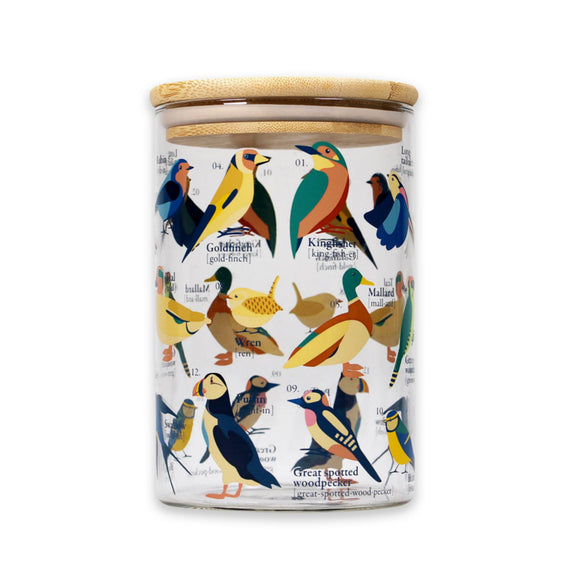 RSPB British Birds Glass Storage Jar 950ml