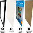 A2 Black MDF Poster Frame