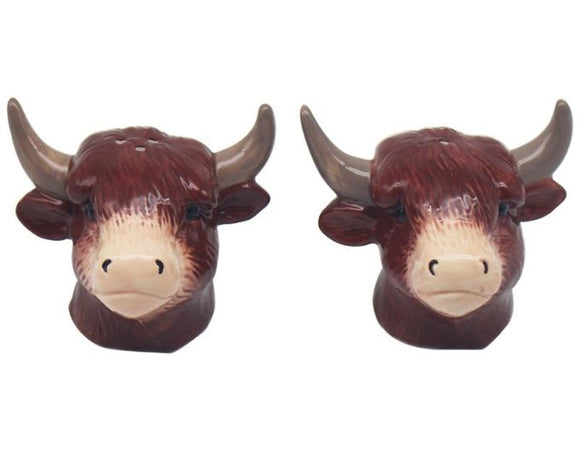 Highland Cow Salt And Pepper Pots
