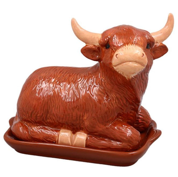 Highland Cow 3D Butter Dish