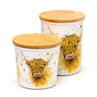 Highland Coo Cow Set Of 2 RPET Storage Jars