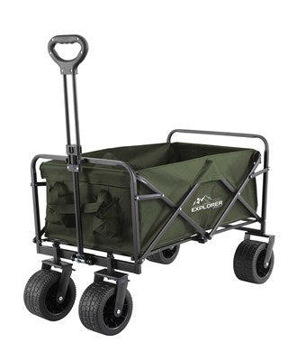 The Explorer Foldable Handy Cart with Extra Wide Wheels - 100KG Load