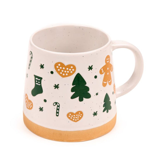 Christmas Gingerbread Man Stoneware Mug