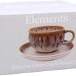 Reactive Glaze Cup & Saucer Set 73599