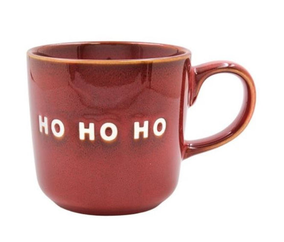 Christmas Ho Ho Ho Reactive Glaze Mug