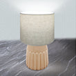 Reactive Glaze Honey Table Lamp With Shade