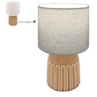 Reactive Glaze Honey Table Lamp With Shade