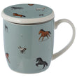 Farm Horses Infuser Mug With Lid