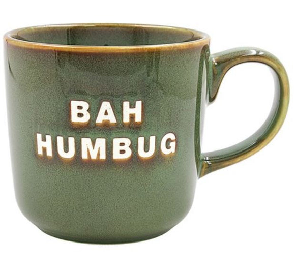 Christmas Bah Humbug Reactive Glaze Mug