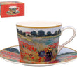 Claude Monet Poppy Fields Cup & Saucer