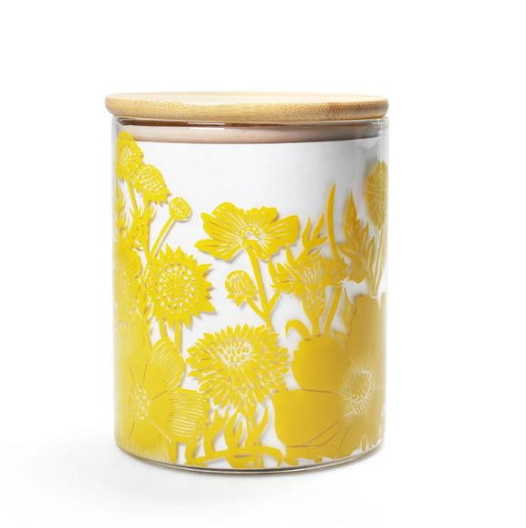 Kate Heiss Mustard Glass Storage Jar 750ml