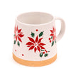 Christmas Poinsettia Stoneware Mug