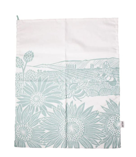 Kate Heiss Powder Blue Tea Towel