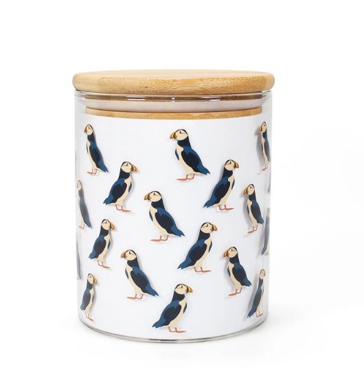 RSPB Puffin Glass Storage Jar 750ml