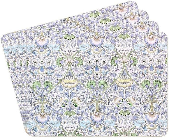 William Morris Purple Lodden Set of 4 Table Placemats
