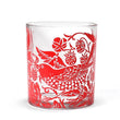 William Morris Raspberry Glass Tumbler