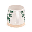 Christmas Green Reindeer Stoneware Mug