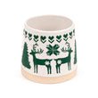 Christmas Green Reindeer Stoneware Mug