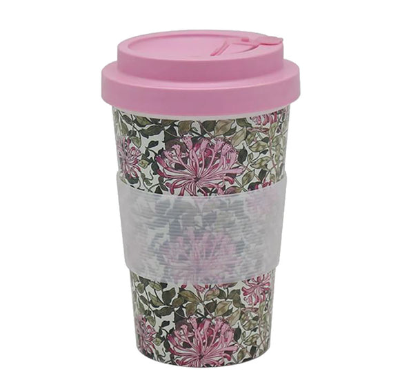 William Morris Honeysuckle Recycled Travel Mug