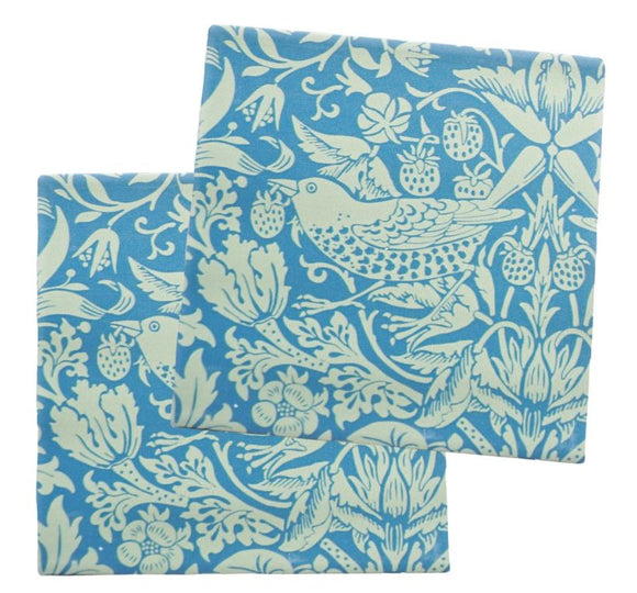 William Morris Sage Set of 2 Ceramic Coasters