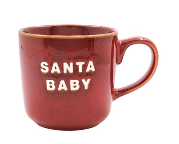 Christmas Santa Baby Reactive Glaze Mug