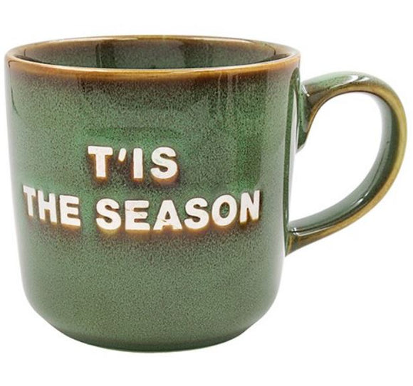 Christmas Tis The Season Reactive Glaze Mug