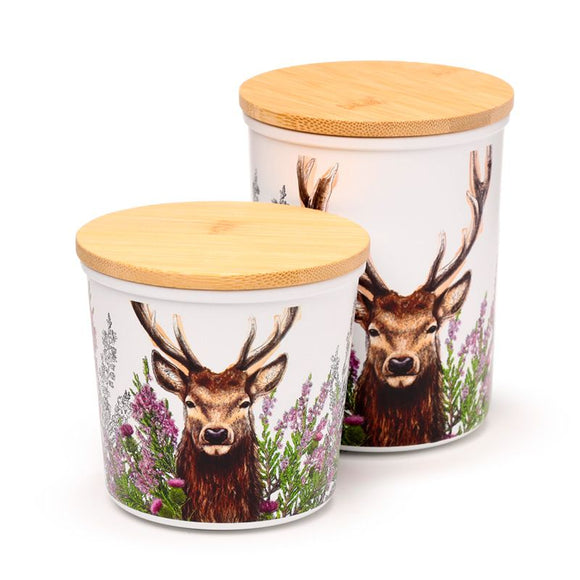 Wild Stag Set Of 2 RPET Storage Jars