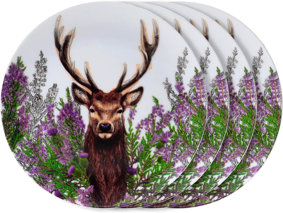Wild Stag Set Of 4 RPET Picnic Plates