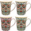 William Morris Strawberry Thief Set of 4 Mugs