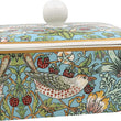 William Morris Strawberry Thief Blue Butter Dish