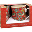 William Morris Strawberry Thief Mug & Coaster Set