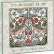 William Morris Strawberry Thief Set of 4 Coasters