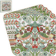 William Morris Strawberry Thief Set of 4 Coasters