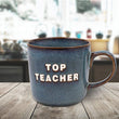 Top Teacher Reactive Glaze Mug