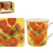 Van Gogh Sunflowers Mug & Coaster Set