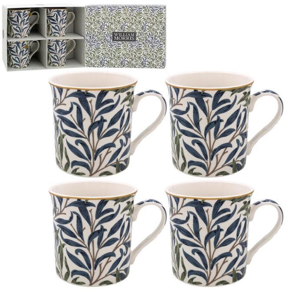 William Morris Willow Bough Set of 4 Mugs