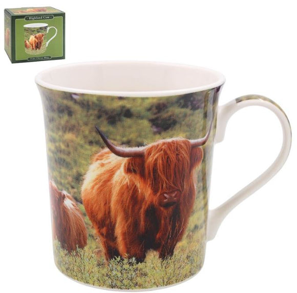 Highland Cow And Calf Mug