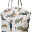 French Bulldog Jute Beach Bag