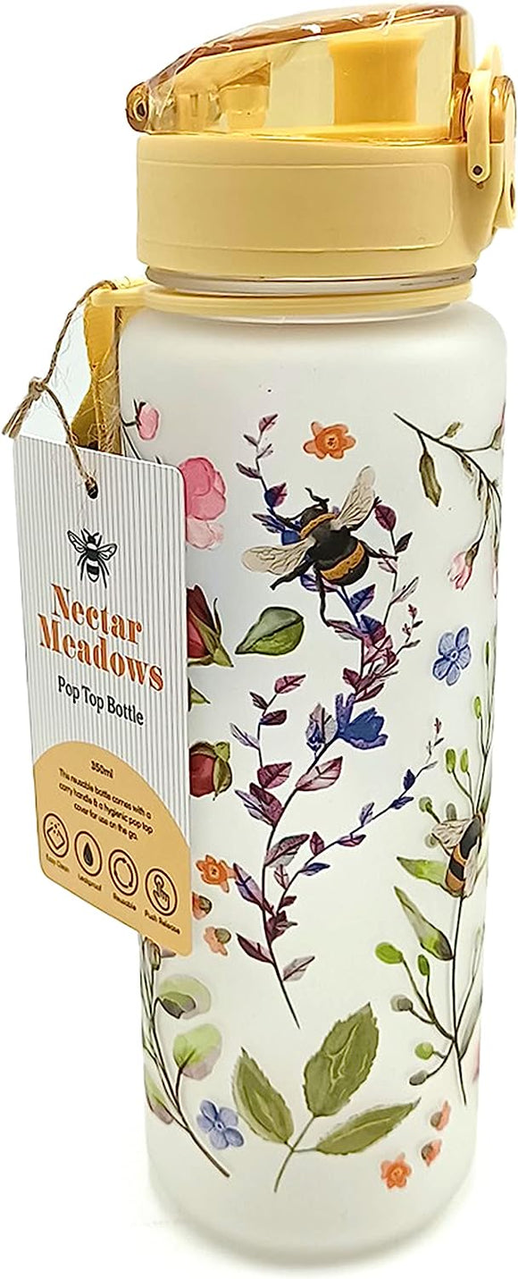 Nectar Meadows Pop Top Shatterproof 600ml Water Bottle