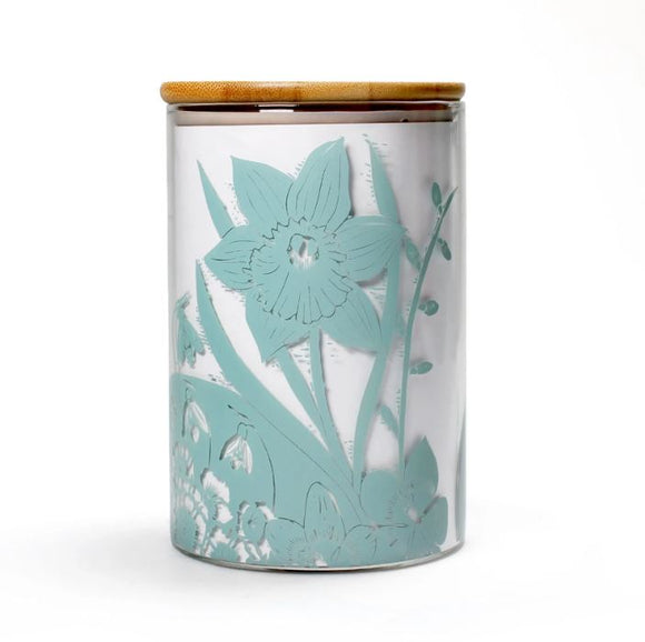 Kate Heiss Powder Blue Glass Storage Jar 950ml