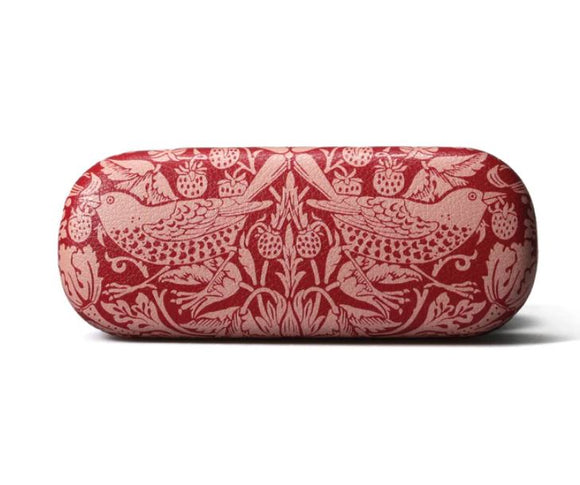 William Morris Raspberry Glasses Case