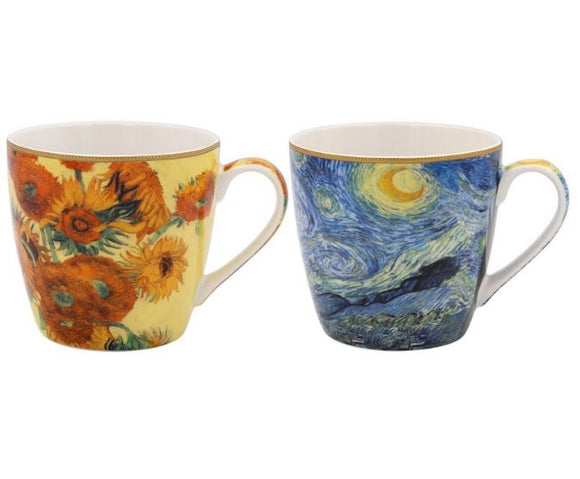 Van Gogh Set Of 2 Breakfast Mugs