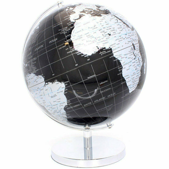 Black And Silver Large Globe