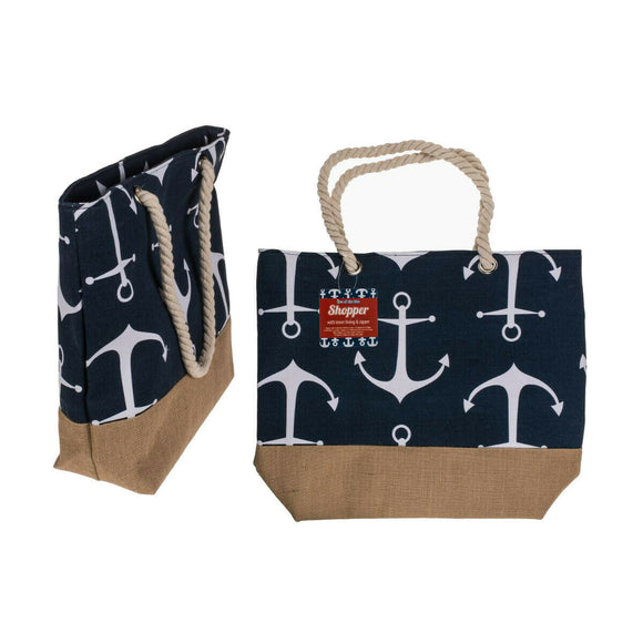 Nautical Themed Reusable Anchor Shopping Bag