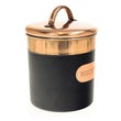 Black and Copper Biscuit Enamled Tin