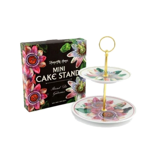 Floral Design 2 Tier Cake Stand