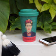 Frida Kahlo Bamboo Travel Mug
